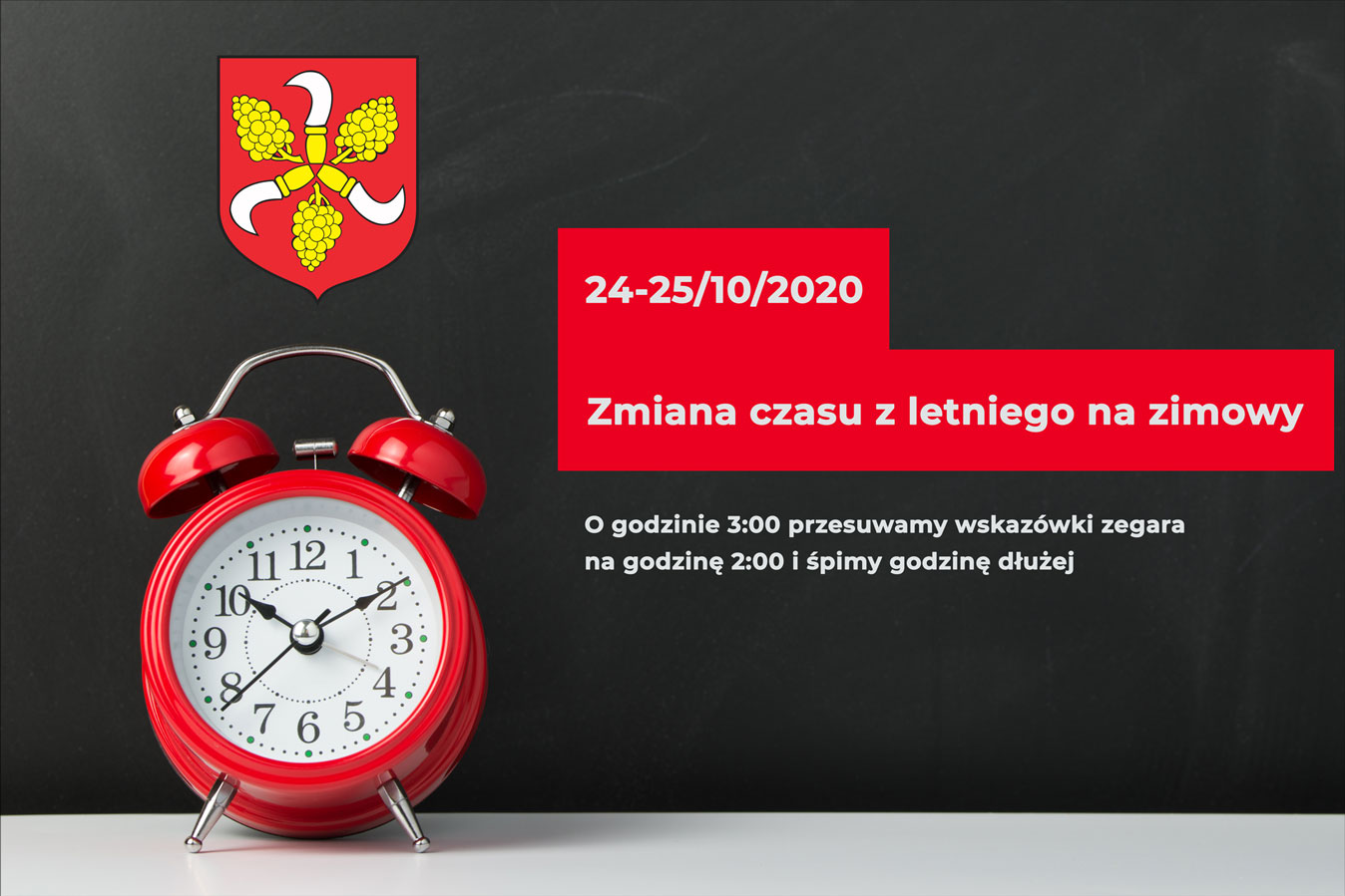 Plakat zimany czasu