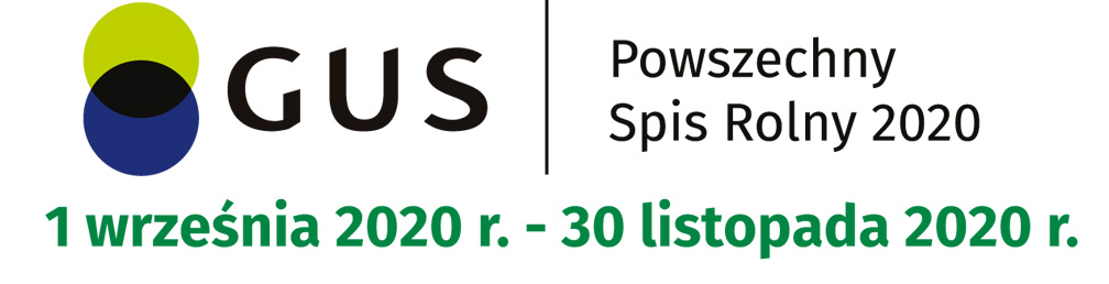 Baner GUS - informacja promocyjn z logotypami